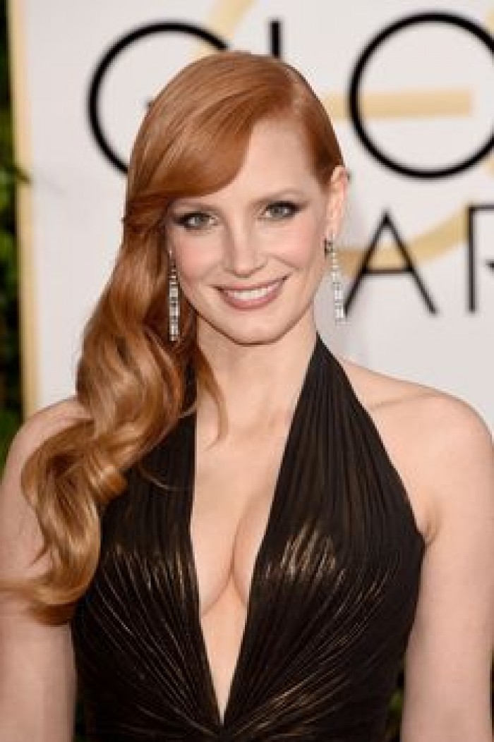 La belle Jessica Chastain torride en lingerie