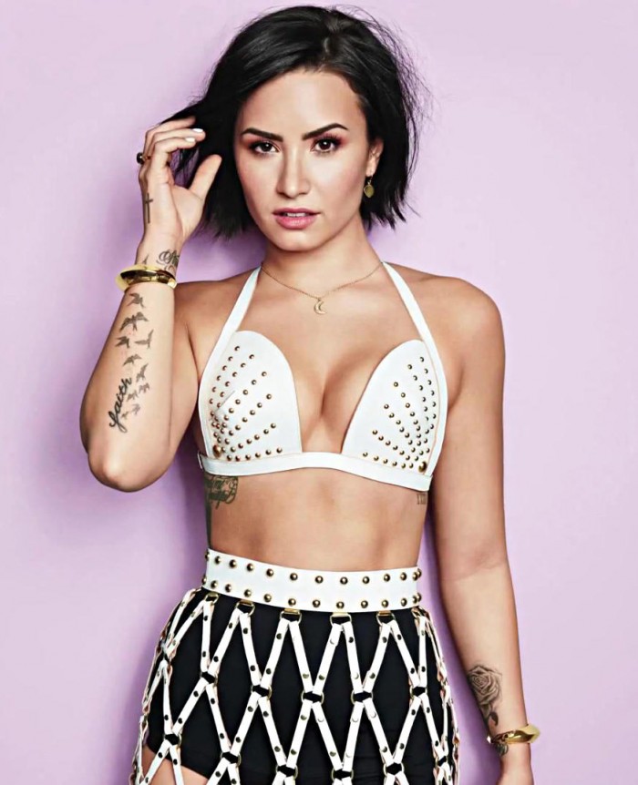 La belle Demi Lovato nous fait craquer en lingerie